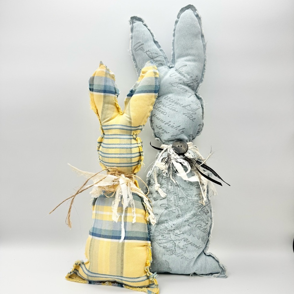 Handmade Easter Bunny Plush Dolls Decor